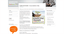 Desktop Screenshot of kompetenztrainer.com