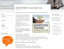 Tablet Screenshot of kompetenztrainer.com